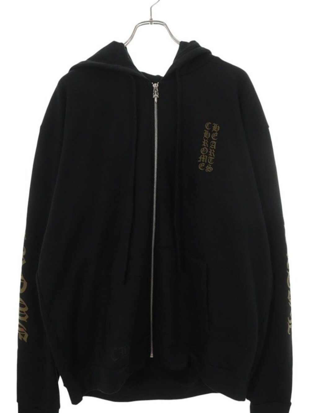 Chrome Hearts Sweatshirt HD Zip Sleeve Logo Print Zip Hoodie XL